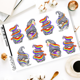 XL Grey Rainbow Gnomes
